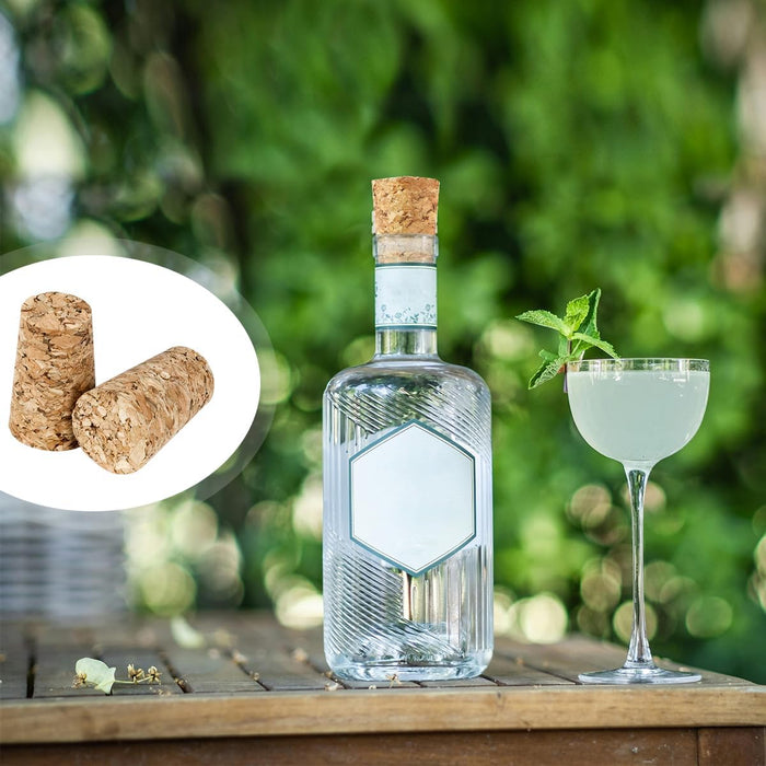 Paquete de 25 tapones de corcho de madera suave natural para botella de vino - Quierox - Tienda Online