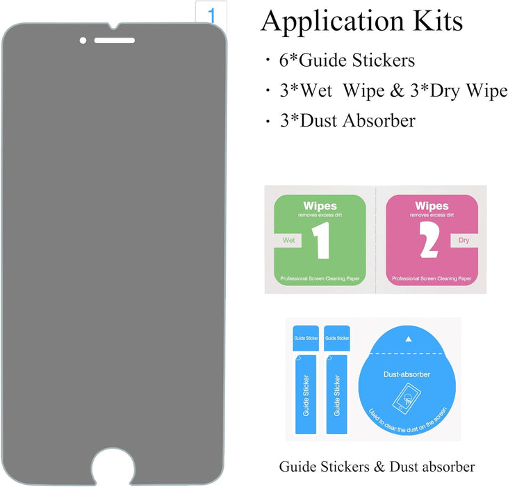 Paquete de 3 Ailun Protector de pantalla para iPhone 6/7/8 Plus - Quierox - Tienda Online