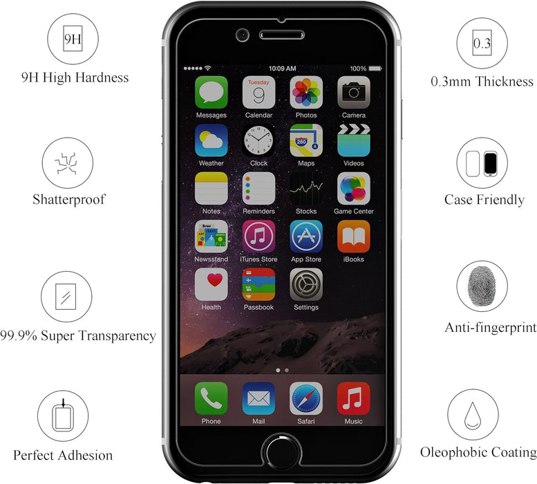 Paquete de 3 Ailun Protector de pantalla para iPhone 6/7/8 Plus - Quierox - Tienda Online