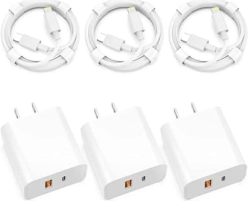 Paquete de 3 cargadores rápidos para iPhone 14, 13 y 12, con certificación MFi - Quierox - Tienda Online