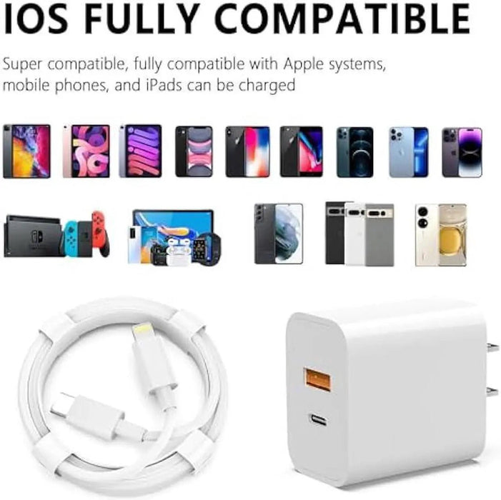 Paquete de 3 cargadores rápidos para iPhone 14, 13 y 12, con certificación MFi - Quierox - Tienda Online