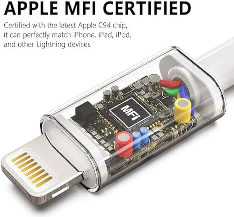 Paquete de 3 cargadores rápidos para iPhone 14, 13 y 12, con certificación MFi - Quierox - Tienda Online