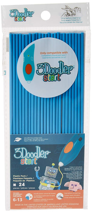 Paquete de 3 recambios de filamento plástico Doodler Start (24 hebras) - Quierox - Tienda Online