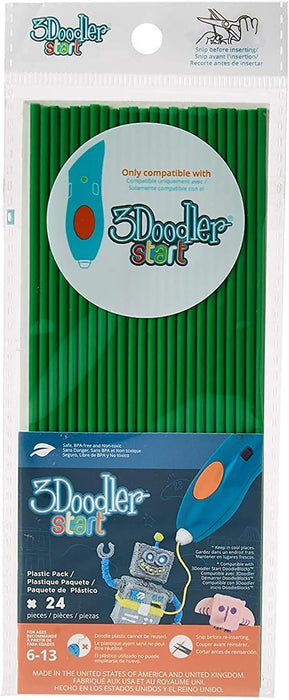 Paquete de 3 recambios de filamento plástico Doodler Start (24 hebras) - Quierox - Tienda Online