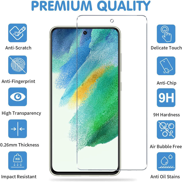 Paquete de 3+3 Protector de pantalla de vidrio para Samsung Galaxy S21 - Quierox - Tienda Online