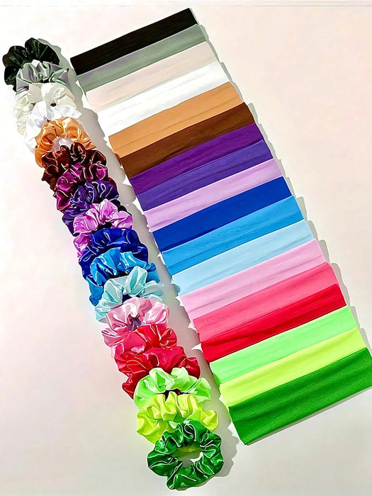 Paquete de 36 diademas elásticas y absorbentes de sudor para mujeres - Quierox - Tienda Online