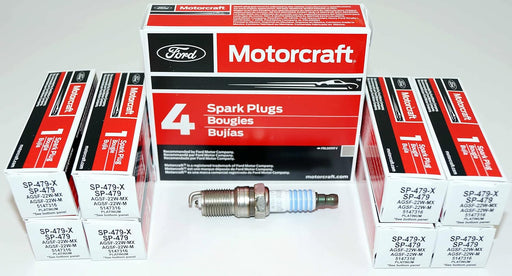 Paquete de 4 bujías originales de Motorcraft SP - 479 AGSF22WM - Quierox - Tienda Online