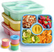 Paquete de 4 Contenedores Reutilizables de Caja de Aperitivos Bento para Adultos y Niños - Quierox - Tienda Online