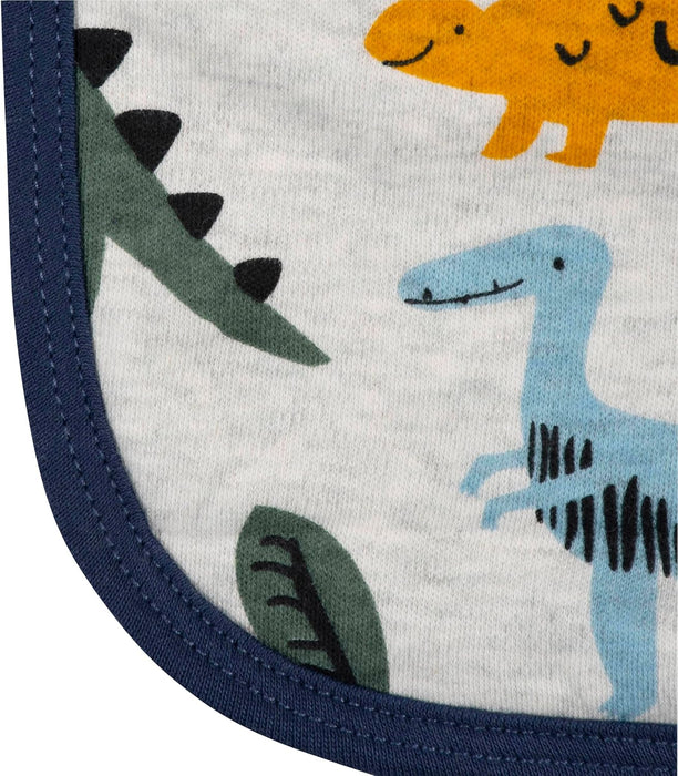 Paquete de 4 paños para eructar de felpa con diseño de dinosaurio para bebés niños - Quierox - Tienda Online