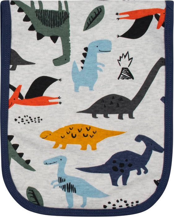 Paquete de 4 paños para eructar de felpa con diseño de dinosaurio para bebés niños - Quierox - Tienda Online