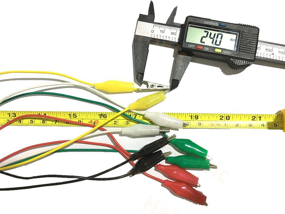 Paquete de 5 pinzas de cocodrilo de doble extremo para prueba - Quierox - Tienda Online