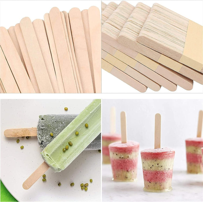 Paquete de 50 palitos de madera para helados - Quierox - Tienda Online