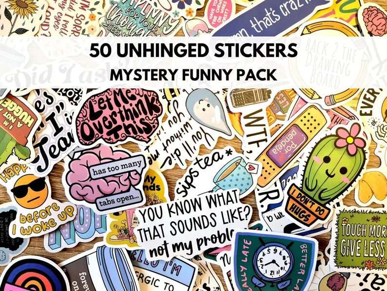 Paquete de 50 pegatinas divertidas y sarcásticas - Quierox - Tienda Online