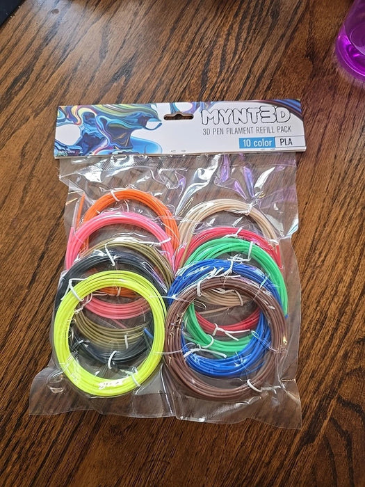 Paquete de recarga de filamento PLA (10 colores, 3 m cada uno) - Quierox - Tienda Online