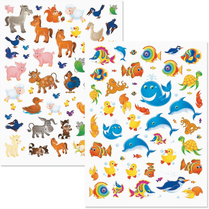 Paquete económico de calcomanías de animales - Juego de 500 calcomanías - Quierox - Tienda Online