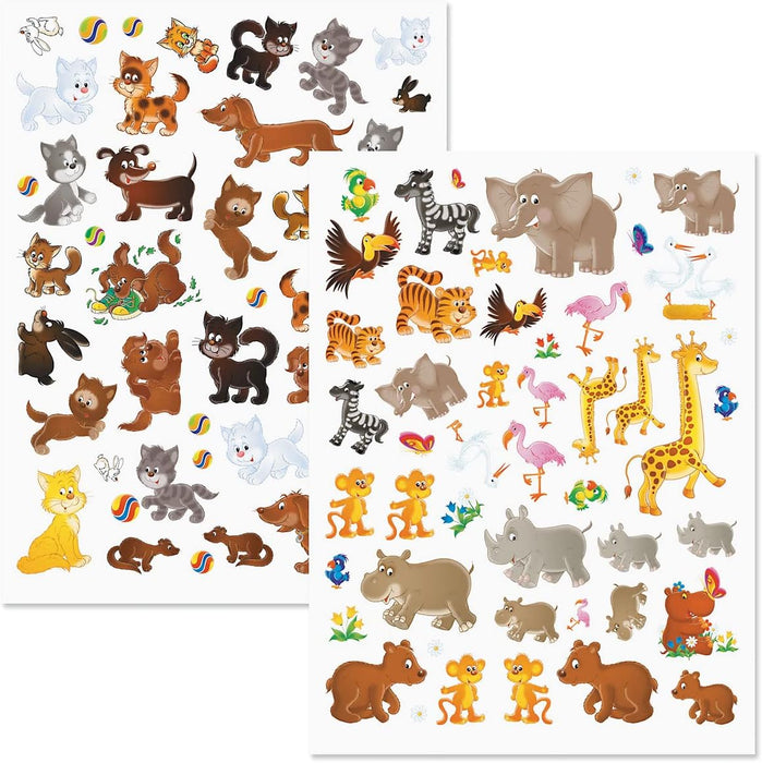 Paquete económico de calcomanías de animales - Juego de 500 calcomanías - Quierox - Tienda Online