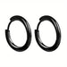 Par de Aros de Acero Inoxidable, Pendientes Minimalistas de Círculo - Quierox - Tienda Online