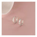 Par de aros de oreja esmerilado para mujer - Quierox - Tienda Online