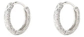 Par de aros de oreja esmerilado para mujer - Quierox - Tienda Online