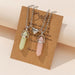Par de collares de moda para pareja, colgante de cristal Hexagonal - Quierox - Tienda Online