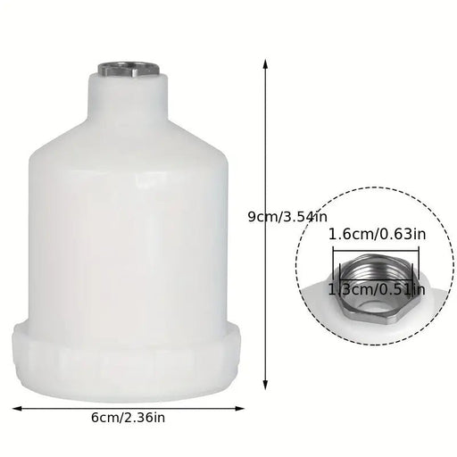 Par de Copas De Pistola De Pulverización, Conector Roscado De Plástico Y Acero Inoxidable - Quierox - Tienda Online