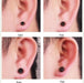 Par De Pendientes De Acero Inoxidable Negro, Estilo Gótico Hip Hop Punk,de 6mm - Quierox - Tienda Online