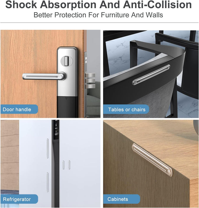 Parachoques para puerta de gabinete, tapón de puerta de goma transparente - Quierox - Tienda Online