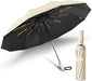 Paragua de viaje plegable, resistente al viento, apertura y cierre automático, ligero y portátil - Quierox - Tienda Online