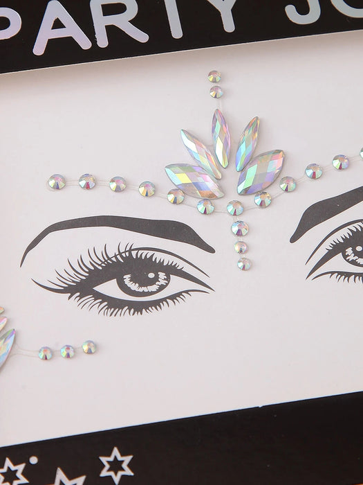 Party Joy Juego De 2 Piezas De Gemas Faciales En 3d Para Festivales - Quierox - Tienda Online