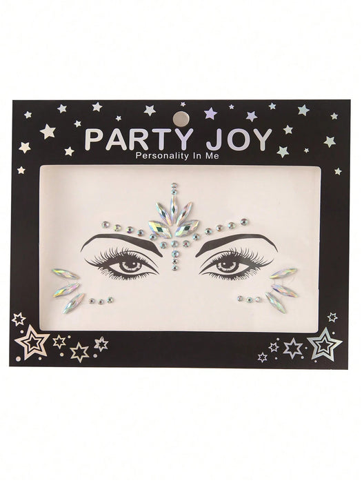 Party Joy Juego De 2 Piezas De Gemas Faciales En 3d Para Festivales - Quierox - Tienda Online