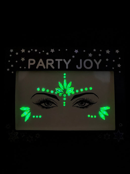 Party Joy Juego De 2 Piezas De Gemas Faciales En 3d Para Festivales - Quierox - Tienda Online