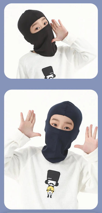 Pasamontañas de nieve a prueba de viento para niños cubierta de cara completa de poliéster al 100% - Quierox - Tienda Online