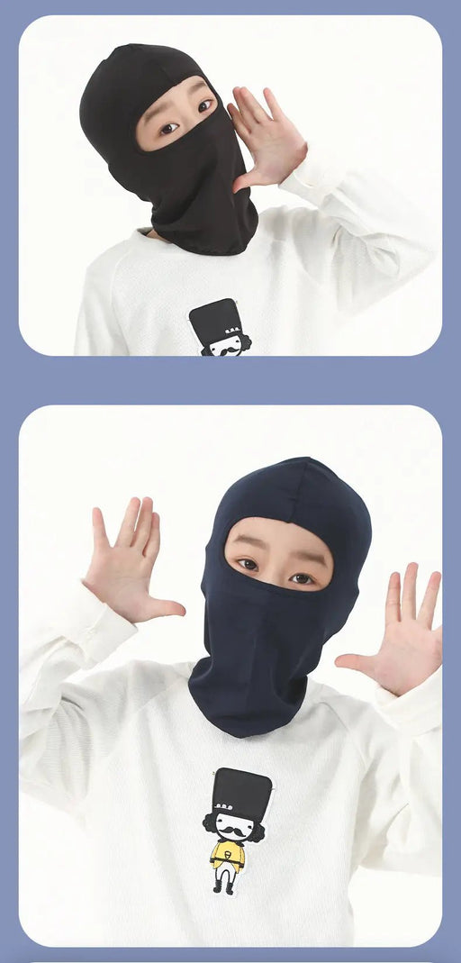 Pasamontañas de nieve a prueba de viento para niños cubierta de cara completa de poliéster al 100% - Quierox - Tienda Online