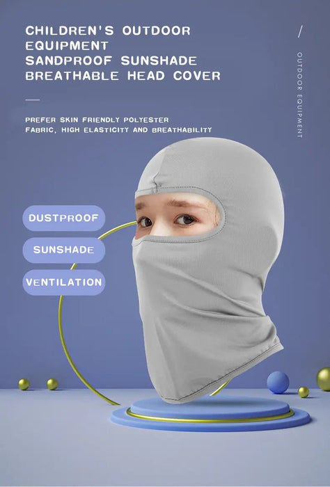 Pasamontañas de nieve a prueba de viento para niños cubierta de cara completa de poliéster al 100% - Quierox - Tienda Online