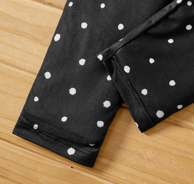 PatPat mallas elásticas de tela ecológica para niña, Leggings con estampado de lunares - Quierox - Tienda Online