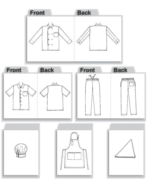 Patrón de costura McCall para chaqueta, camisa, delantal, pantalones, pañuelo y sombrero - Quierox - Tienda Online