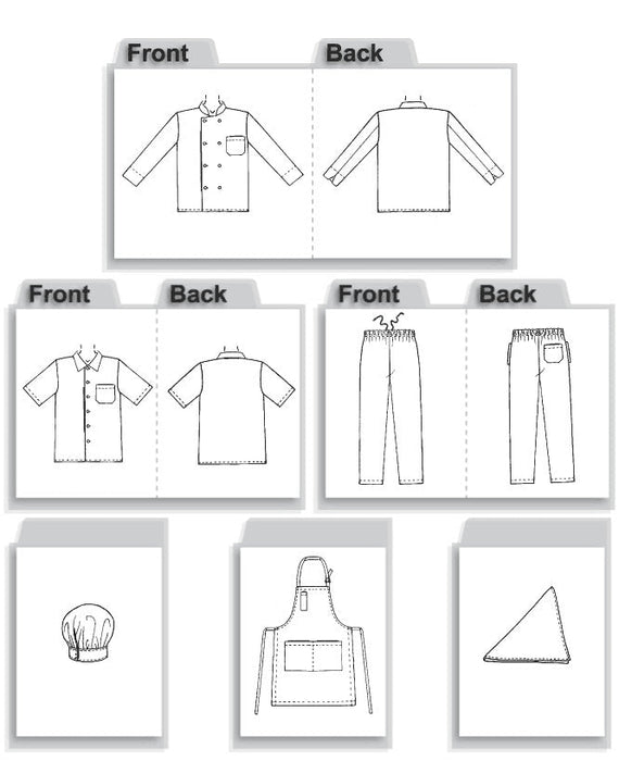 Patrón de costura McCall para chaqueta, camisa, delantal, pantalones, pañuelo y sombrero - Quierox - Tienda Online