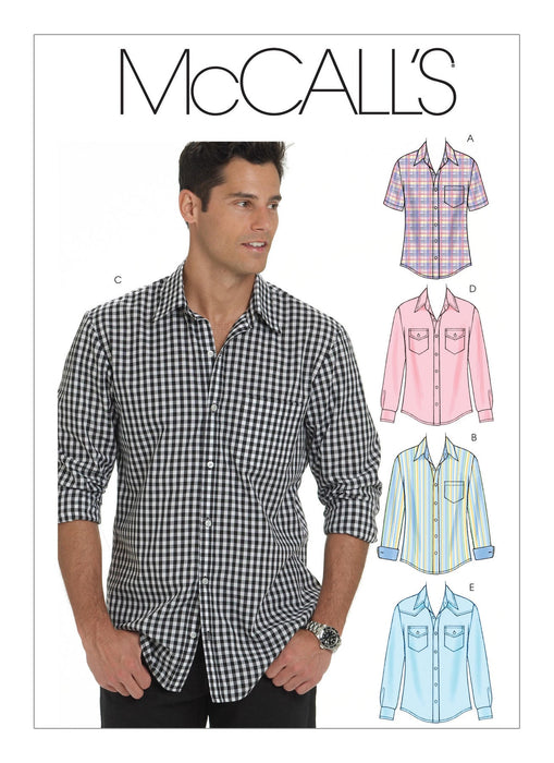 Patrón de costura McCall's para camisas abotonadas de hombre - Quierox - Tienda Online