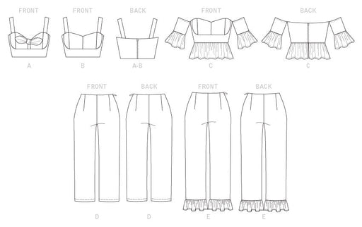 Patrón de costura para blusas y pantalones McCall - Quierox - Tienda Online
