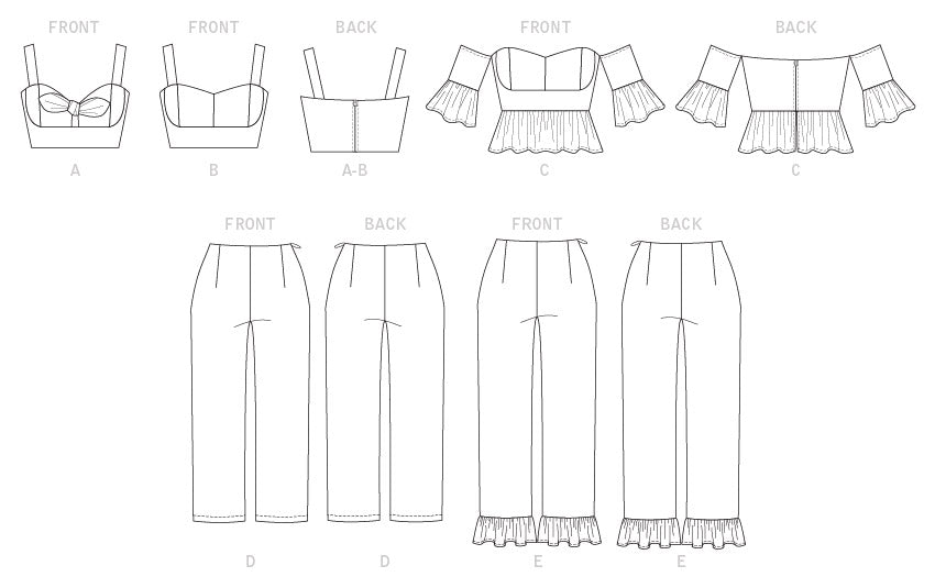 Patrón de costura para blusas y pantalones McCall - Quierox - Tienda Online