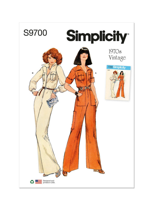 Patrón de costura Simplicity para mono vintage de los años 70 - Quierox - Tienda Online