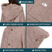 PAVILIA - Poncho con capucha y diseño de ángel para mujer, suave y esponjoso, tipo manta - Quierox - Tienda Online