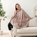 PAVILIA - Poncho con capucha y diseño de ángel para mujer, suave y esponjoso, tipo manta - Quierox - Tienda Online