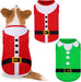 Pedgot Paquete de 2 camisas de Navidad para perros, de algodón, sin mangas - Quierox - Tienda Online
