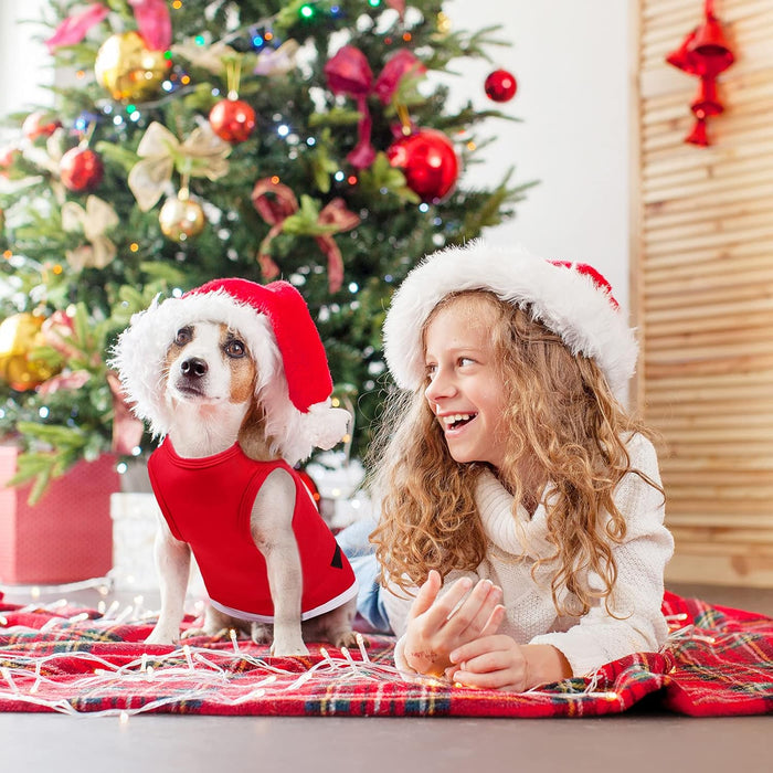 Pedgot Paquete de 2 camisas de Navidad para perros, de algodón, sin mangas - Quierox - Tienda Online