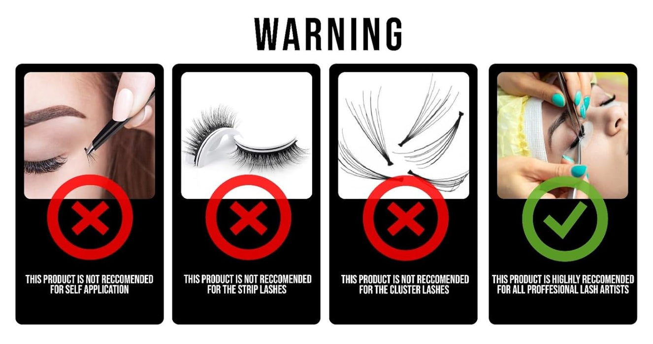 Pegamento para extensiones de pestañas, para volumen y pestañas individuales - Quierox - Tienda Online