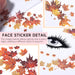 Pegatina de cara de arce de otoño, calcomanías de tatuaje de cara de arce de otoño, 1pc - Quierox - Tienda Online