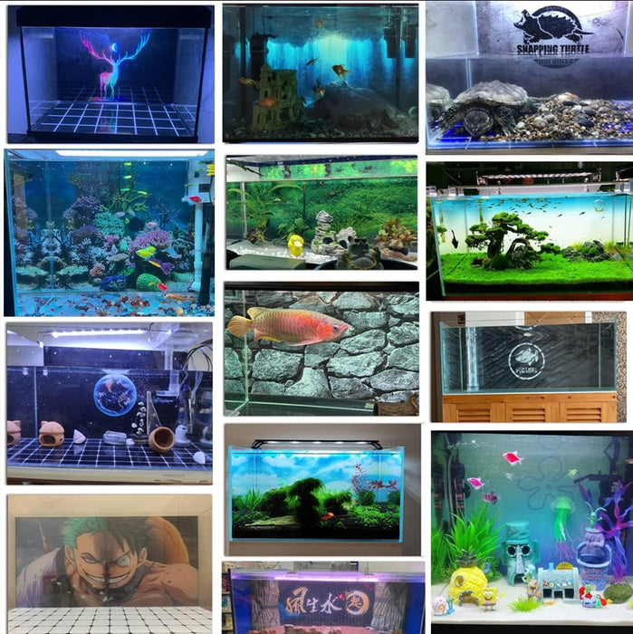 Pegatina de fondo para terrario, paisaje natural, acuario, papel tapiz autoadhesivo, 15" * 24" - Quierox - Tienda Online