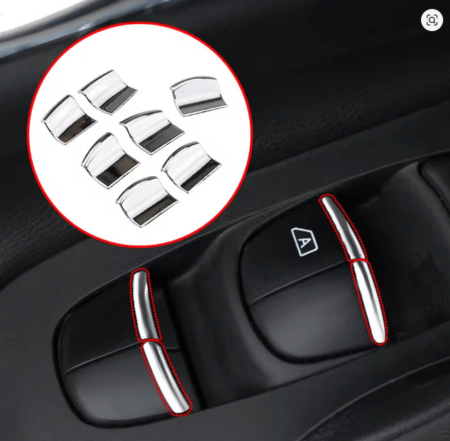 Pegatina de lentejuelas para botón de elevación de ventana de coche, para Nissan x - trail - Quierox - Tienda Online