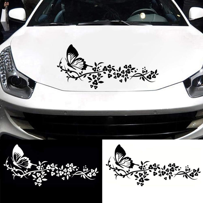 Pegatina decorativa para ventana de coche con diseño de mariposa negra voladora - Quierox - Tienda Online